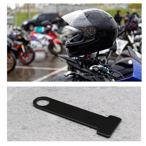 zalati Motorrad Open/Full Buckle Fastener Bar 2pcs Metal Quick Release Lock Pad for Helmet Hanger Easy to Install Use - Black