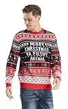 Unisex Men's Ugly Christmas Sweater Funny Novelty Knit Pullover with Classic Xmas Fairisle Pattern...