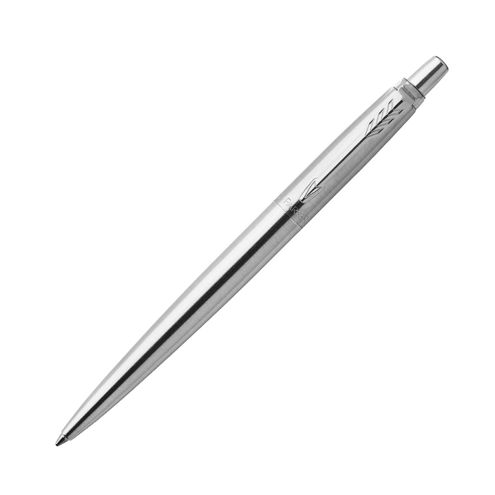 Parker Stylo à bille personnalisé en acier inoxydable avec étui à stylo et coffret cadeau, stylo à bille personnalisé pour anniversaires, anniversaires de mariage et cadeaux d'entreprise