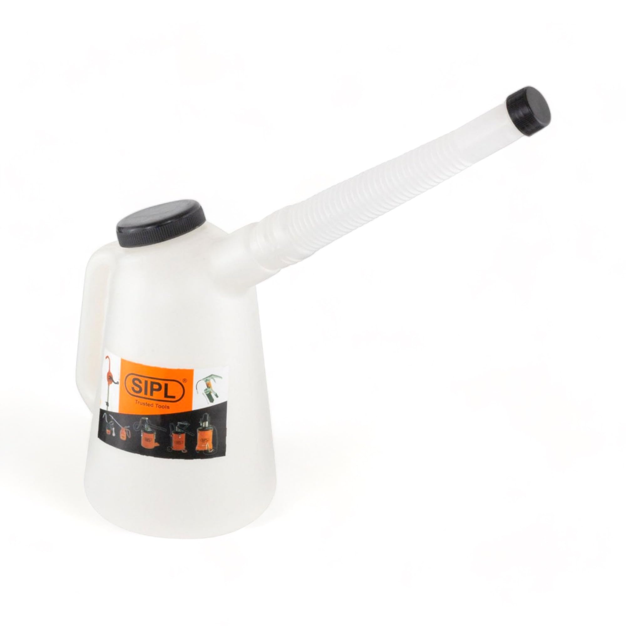 Measuring Jug with Flexi Spout & Lid for Fluid Fuel Oil Petrol Diesel 1L