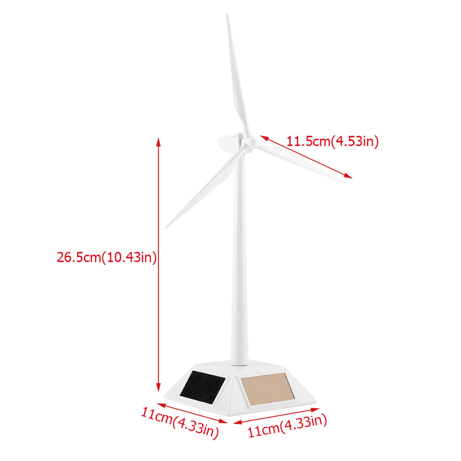 Solar Wind Toy, Desktop Craft Model for Kids Learning with Solar and Wind Power, Premium ABS Plastic Desk Decor, for Children Education