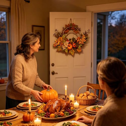 15.8" Halloween Themed Decoration Pumpkin Garland faor Indoor Outdoor Wall - image 9