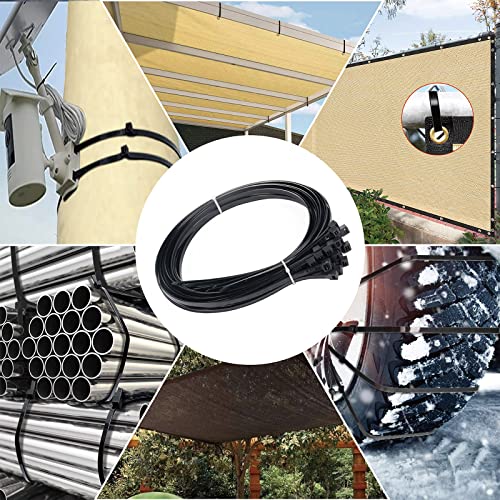 Large Zip Ties 36 Inch (50 Pack), Long Zip Ties Heavy Duty With 250 Lb Tensile Strength, Big Cable Ties, Black, By Anoson #TOP6