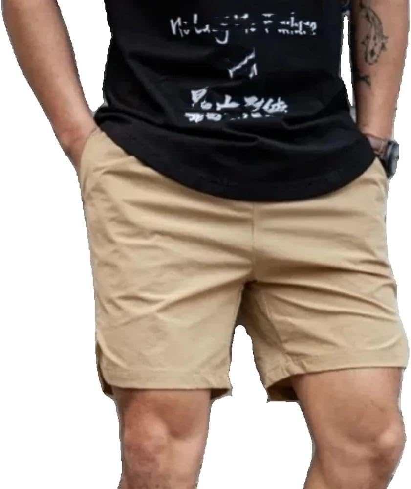 Xingfenly Summer Training Short Fitness Quick Cool Shorts Woven Nylon Style Loose Point Sweatpants Men Sports Shorts