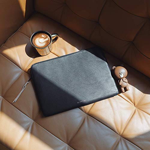 Image of Comfyable Tablet Sleeve for iPad Pro 12.9 inch & Smart /Magic Keyboard with Pencil Holder - PU Leather Bag Waterproof Slim Protective Cover Case - Black