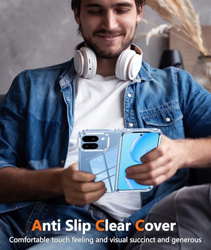 Image of FNTCASE for Google Pixel 10-Pro-Fold Case: for Pixel 10-Pro-Fold Military Grade Drop Protection Anti Yellowing Cell Phone Cover - Transparent Protective Rugged Shockproof Phonecase, Clear