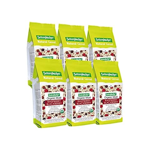 Seitenbacher Organic Muesli Natural Cereal, Raspberries and Almond, 13.2 Ounce (Pack of 6) Cover