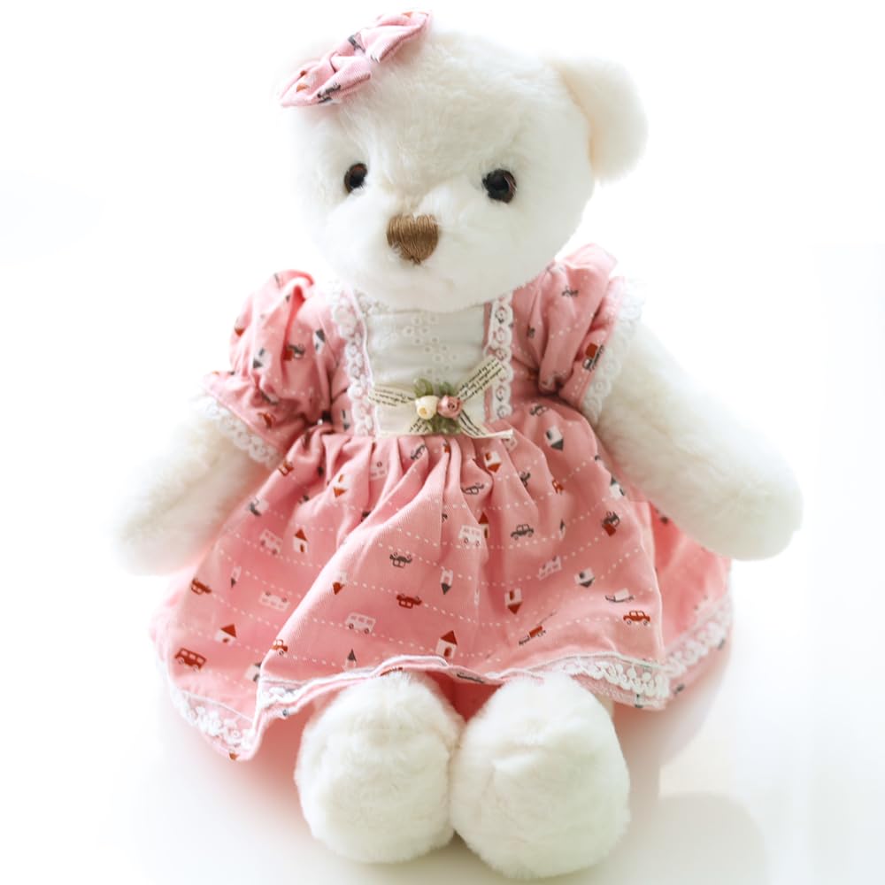 Amazon.co.jp: くま ぬいぐるみ ふわふわ 人気 ワンピース クマの