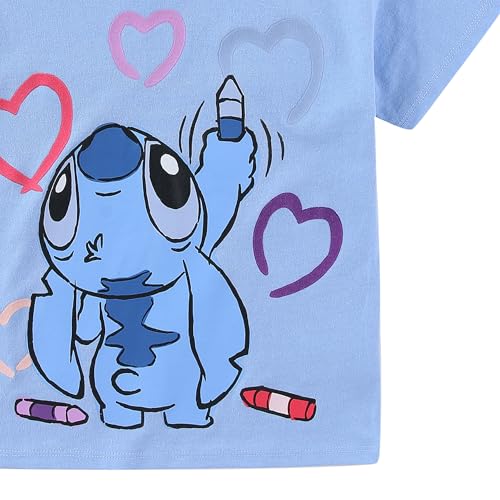 Disney Lilo & Stitch Girls Short Sleeve T-Shirt for Toddler and Big Kids4