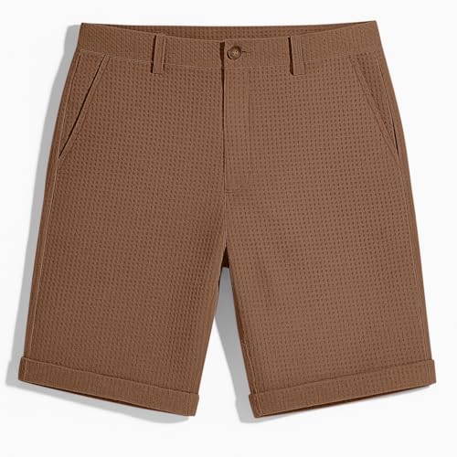 Image of GRECIILOOKS Casual Men Shorts | Rich Regular Fit Solid Short with Side Pockets | Relaxed Fit Half Pants | Mid Rise Waist (Available in Plus Size)