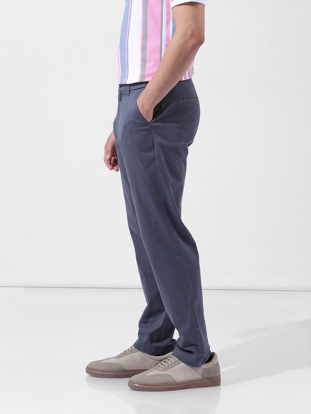 The Indian Garage Co Pantalones chinos de cintura media para hombre