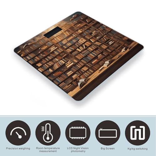 Báscula Digital para Baño con Pantalla LCD, Vidrio Templado miniatura 3