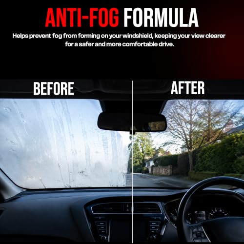 Image of CX2 Anti Fog Car Glass Cleaner Spray 300ml | Windshield & Window Glass Cleaner | Streak-Free Shine | Removes Oil Film, Dirt & Water Spots | Anti-Fog Formula for Car Windshield, Mirrors & Helmet Visor
