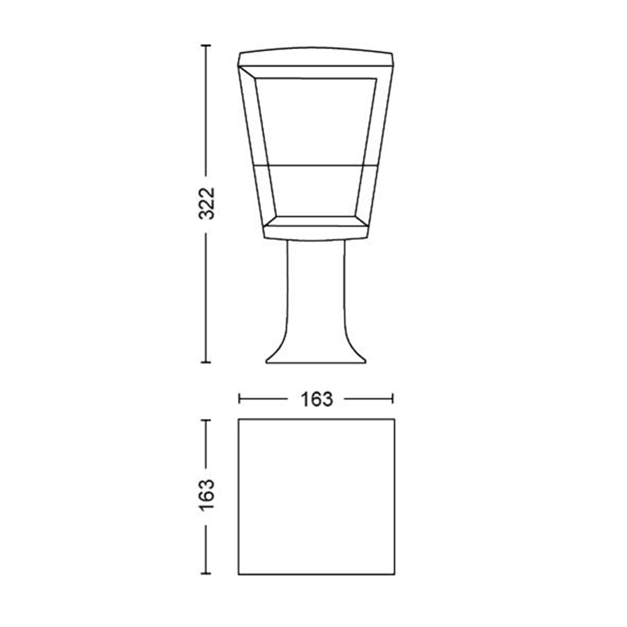Philips Hue White and Color Ambiance Econic Akıllı Led bahçe lambası, dış mekan için, kısılabilir, 16 milyon renk