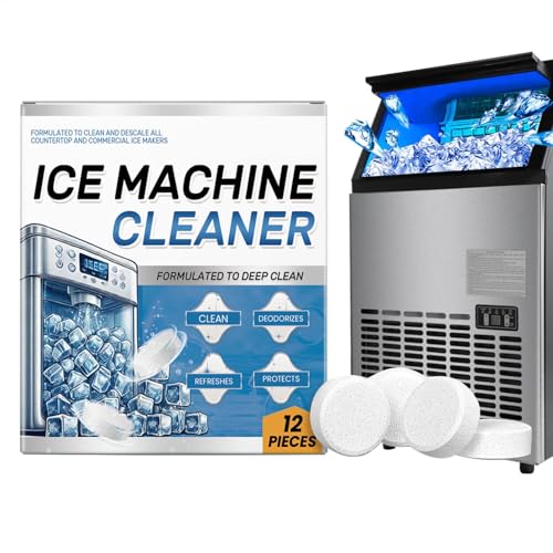 製氷機デスケーラー、製氷機クリーニングタブレット | 只需溶于水即可 ?? 冰箱 | 製氷機洗浄用タブレットスケール除去製氷機、タブレットの洗浄,製氷機小型家電部品および付属品、ほとんどの製氷機用の汚れ除去製品