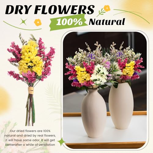Mini flores secas bouquet olvídame no 60 pcs miniatura 2