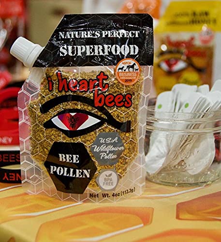 Miel con Polen de Abeja I HEART BEES 4 Onzas miniatura 2