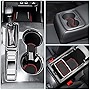 auovo Cup Holder Insert Liners Compatible with Honda Civic Sedan Accessories 2022 2023 11th Gen Civic Anti Dust Custom Fit Cup Coasters Door Pocket Center Console Mats Interior Trim (Red)