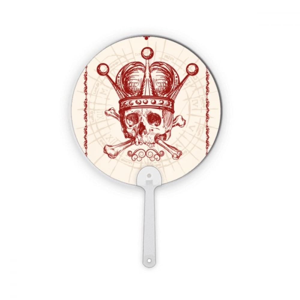 Carte de poker ronde plastique rouge squelette no/no Clubs ornement de salon