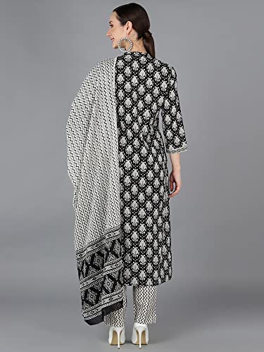Image of Vaamsi Women's Printed Straight Kurta Pant With Dupatta Set | kurta sets for woman