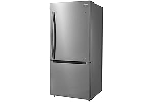 Midea MRB19B5AST 18.7 Cu.Ft Bottom Mount Refrigerator with Frost-free and No Freezer