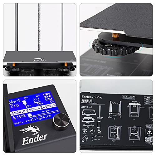 Ender 5 Pro 3D-Drucker Silent Motherboard Mainboard Meanwell Netzteil und Craborundom Glasplattform, funktioniert mit PLA/ABS, Druck für Anfänger und Heimnutzer, Druckgröße 220 x 220 x 300 mm - Image 7