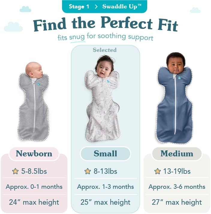 Miniatura 6 de Love to Dream Swaddle UP, saco de dormir para bebé, mantas autorelajantes para recién nacidos, ajuste cómodo que ayuda a calmar el reflejo de