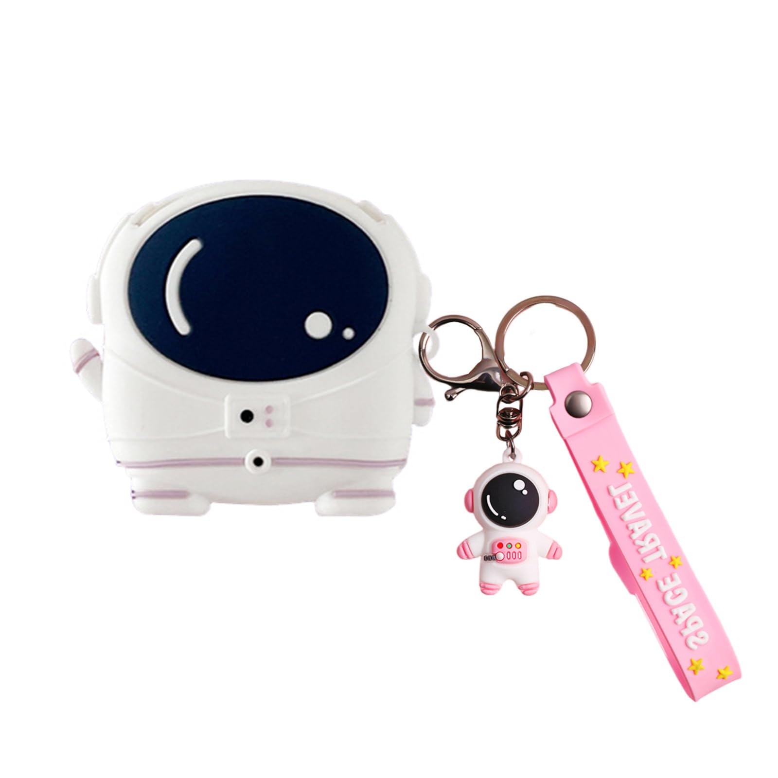 SKPY Silicone Case Compatible with SHOKZ OpenFit 2 with Pendant, Cute Cartoon Astronaut Shockproof Protective Case for Men Women