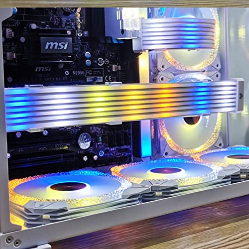 Generico Cables RGB para PC | Tira LED flexible de silicona de 5 voltios | Banda de silicona ARGB PC de 30 cm, para la modificación y la decoración de la carcasa del ordenador y de la placa base - imagen 3