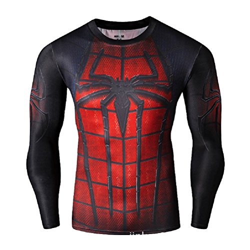 Samanthajane Clothingu00a0u0096u00a0Camiseta para hombre multicolor Multicolore - New Spiderman Red/Black X-Large