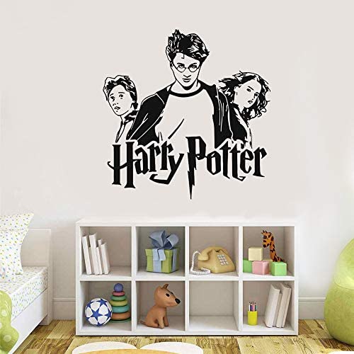 stickers muraux garcon ado Harry-Potte Trio Ron Hermione Sticker Vinyle Poudlard Art Autocollant Mural Pour La Chambre Des Enfants Chambre Décoration chambre AfficheDes Enfants Chambre Décoration