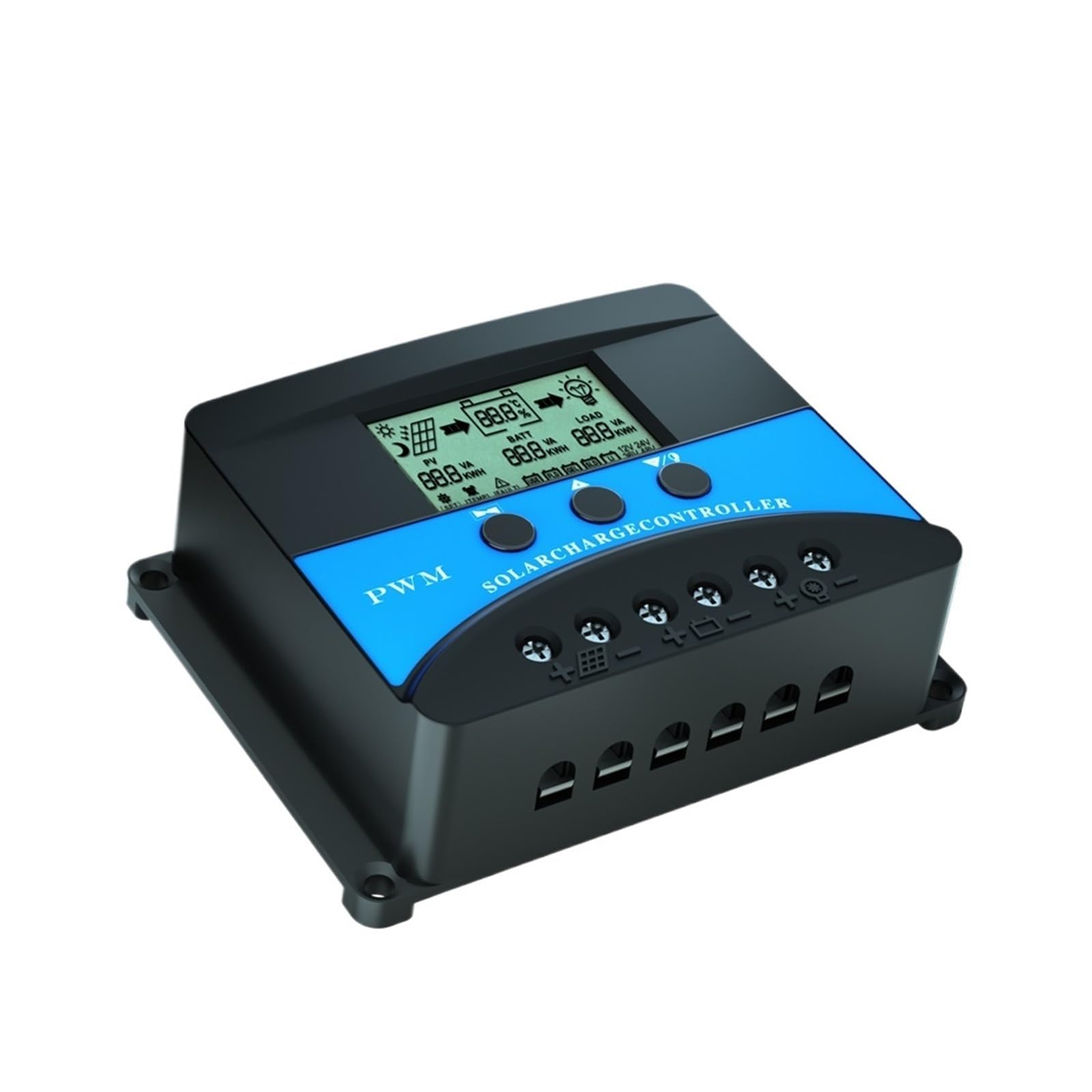 Regolatore di Carica Solare 12V 24V 48V 10A 20A 30A 40A 50A 60A Regolatore Pannello Fotoico Regolatore Solare(30A 12V 24V 48V)
