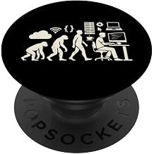 Web Developer Evolution Funny Coding Graphic PopSockets Adhesive PopGrip