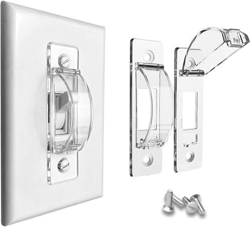 Protector de interruptor de pared, las cubiertas de placa de interruptor de luz ILIVABLE a prueba de niños protegen tus luces o circuitos de ser