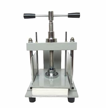 A5 150 x 215mm Manual Paper Press Machine Flatting Machine for Nipping Vouchers Invoices Stamp