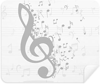 Treble Clef Flappg Music Note Cleaning Cloth Screen Cleaner 2pcs Suede Fabric