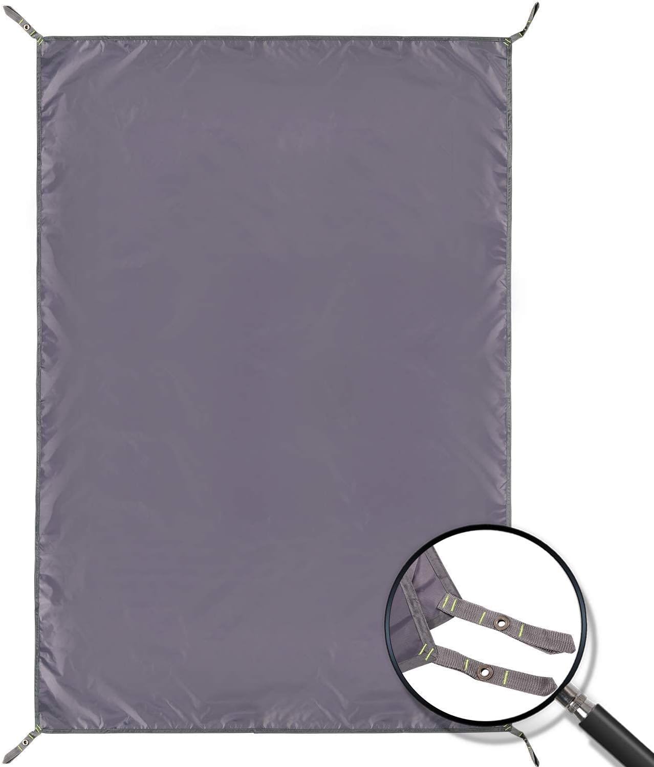 REDCAMP 140 x 210cm Zeltplane Wasserdicht, Zeltunterlage Ultraleicht, Mehrzweck Camping Zelt Tarp Mit ösen für Outdoor Wanderpicknick