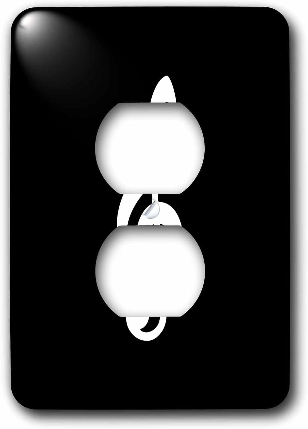 3dRose Black Treble Clef Music Notation - G clef musical note musician gift double toggle switch