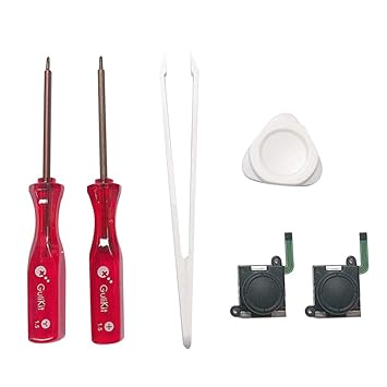 GlobalNiche Joystick Repair Replacement Accessories Kit Replacement for Elves Controller Switch/Switch Lite (Black)