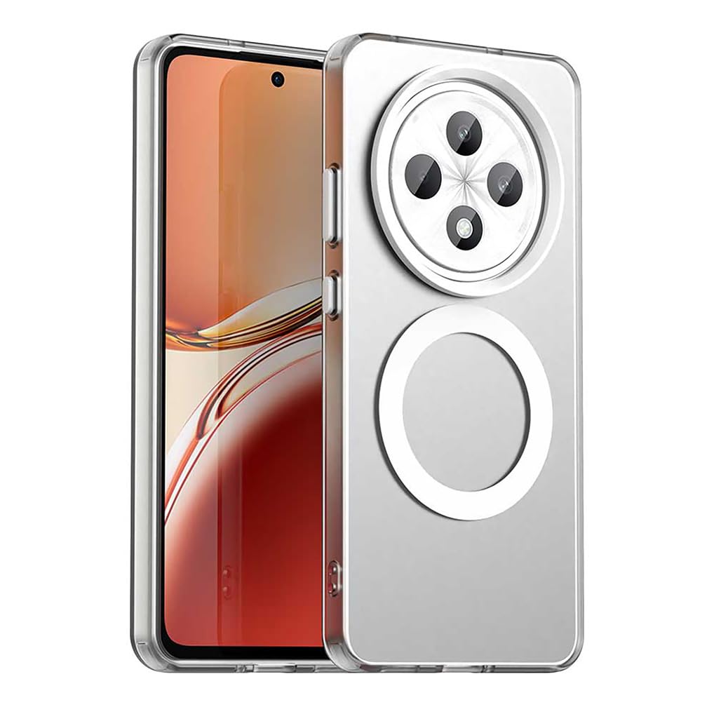 Cover SEAHAI Per OPPO Reno 12F/12FS 5G - Protezione 360° Trasparente Con Pellicola Inclusa - Rosso - 3