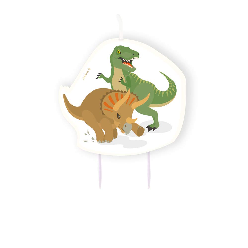 amscan 9903981 Dinosaur Birthday Candle, Multi-Colour