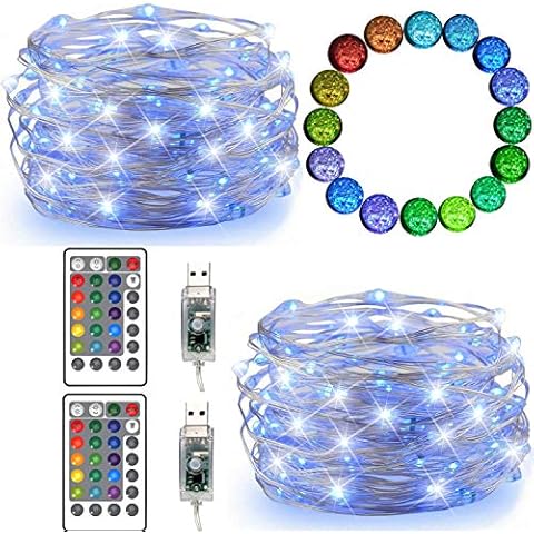 FANSIR 50 LED Multi Colour Changing String Lights Cover