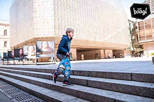 Baagl Gymtas voor jongens, waterdichte schoenentas voor kinderen, school en kleuterschool, sportrugzak, gymtas - Image 6