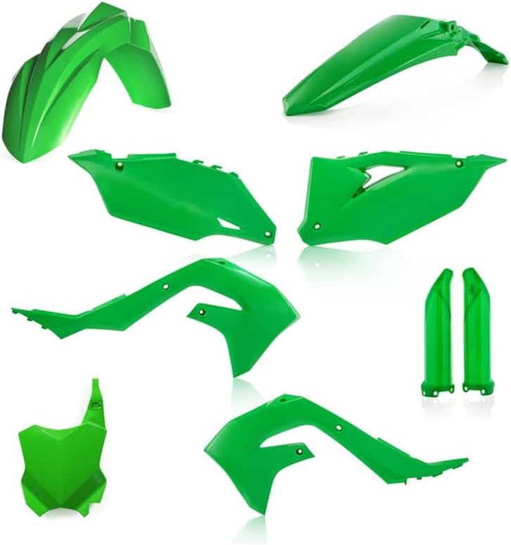 Acerbis Full Plastic Kit – Compatible with Kawasaki KX250 (21-24), KX250X (21-24), KX450 (19-23), KX450X (21-23) – Gray