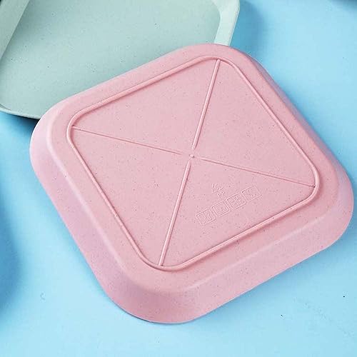 Miniatura 6 de 1 mini platos ligeros de paja de trigo reutilizables, aptos para lavavajillas y microondas, platos llanos irrompibles, sin BPA, para niños, adultos,