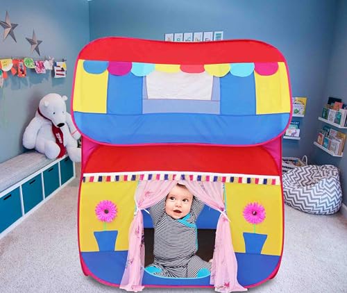 Image of Homecute Foldable Pop Up Hut Type Kids Toys Jumbo Size Play Tent House for Boys and Girls (Big Size Multi)