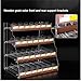 Clear Cigarette Display Rack - Trapezoid Countertop & Wall Cabinet with Automatic Pusher Tray for Retail, 32.5x29x35 cm, Perfect for Convenience Stores & Vape Shops