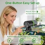Automatic Fish Feeder for Aquarium: 3 Timers & One-Touch Easy Setup - 7-14 Day Supply with 200ML Food Dispenser - Worry-Free Vacation Feeding for Betta Turtle Tank - Image 2