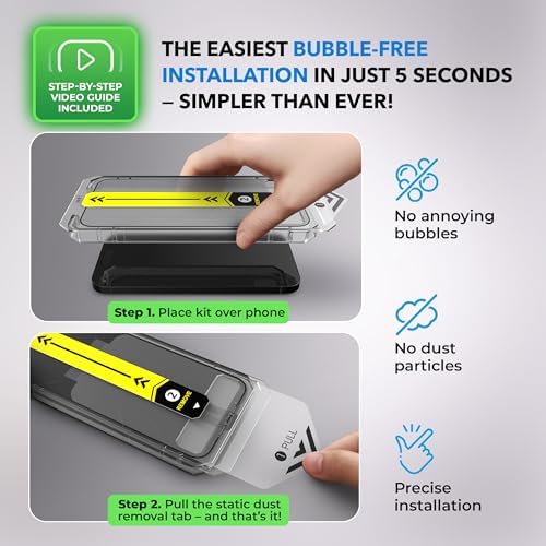 Deppa [2 Pack for Samsung Galaxy S24 Ultra (6.8') Screen Protector | Fingerprint Unlock | Full Coverage | Case Compatible | with Bubble Free Easy Install Kit [Video Guide] Alternate view
