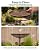 OUISJYER 13" Metal Bird Bath for Outside | Rust-Resistant Outdoor Birdbath Bowl with Stake | Adjustable Height Garden Bird Bath, Removable Bowl,Easy to Clean for Yard Lawn Decor